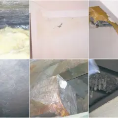 Uszkodzona, mokra membrana dachowa powoduje wycieki i zawilgocenie izolacji oraz ścian.