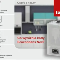 Nowoczesny piec na wodór, cichy, ekologiczny, z wymiennikiem INOX i zdalnym sterowaniem.