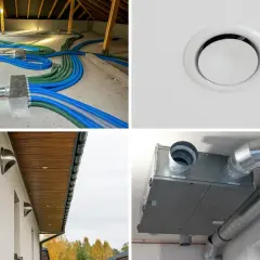 Instalacja wentylacyjna z rekuperatorem, czyli wymiennik ciepła co, zapewnia świeże powietrze w domu.