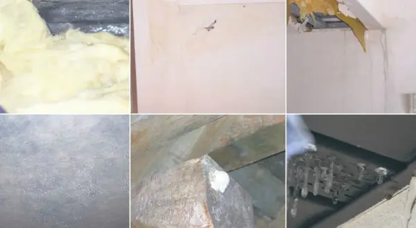 Uszkodzona, mokra membrana dachowa powoduje wycieki i zawilgocenie izolacji oraz ścian.